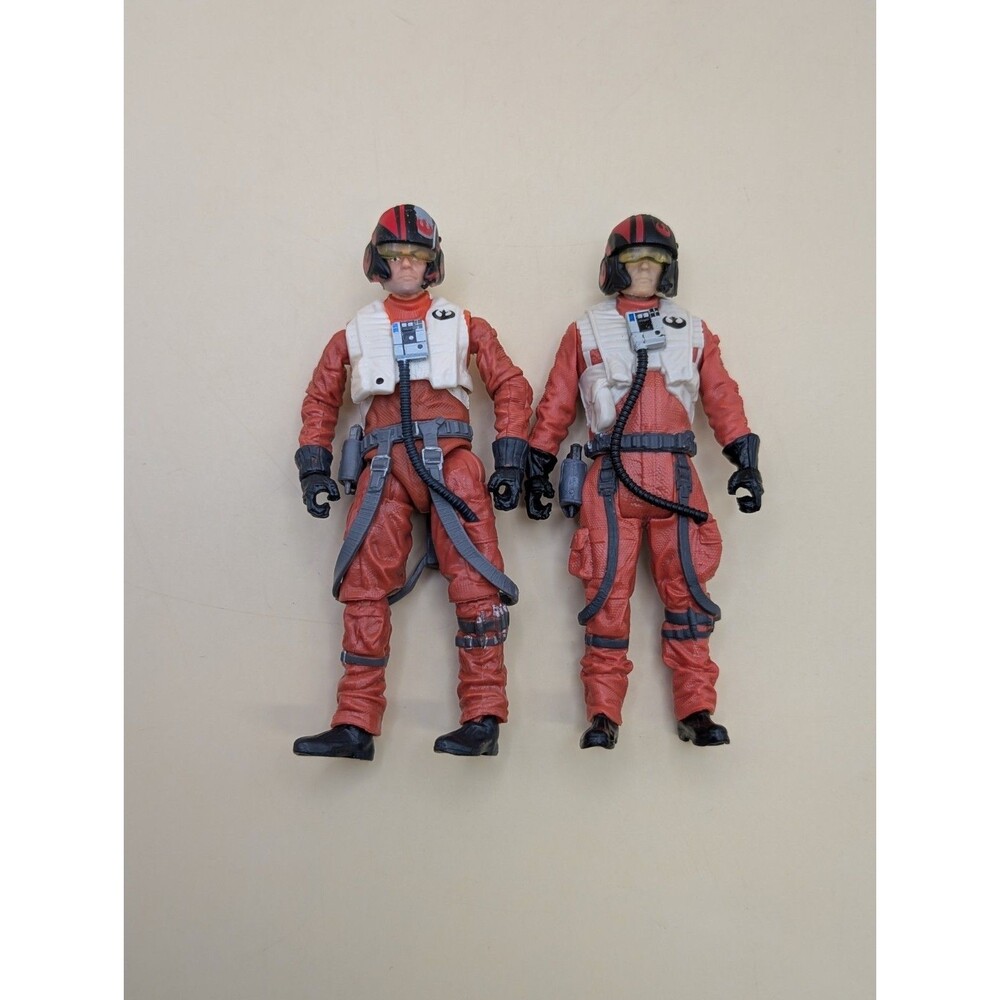 Star Wars Poe Dameron 3.75" Action Figure Lot of 2 X-Wing Pilot Loose